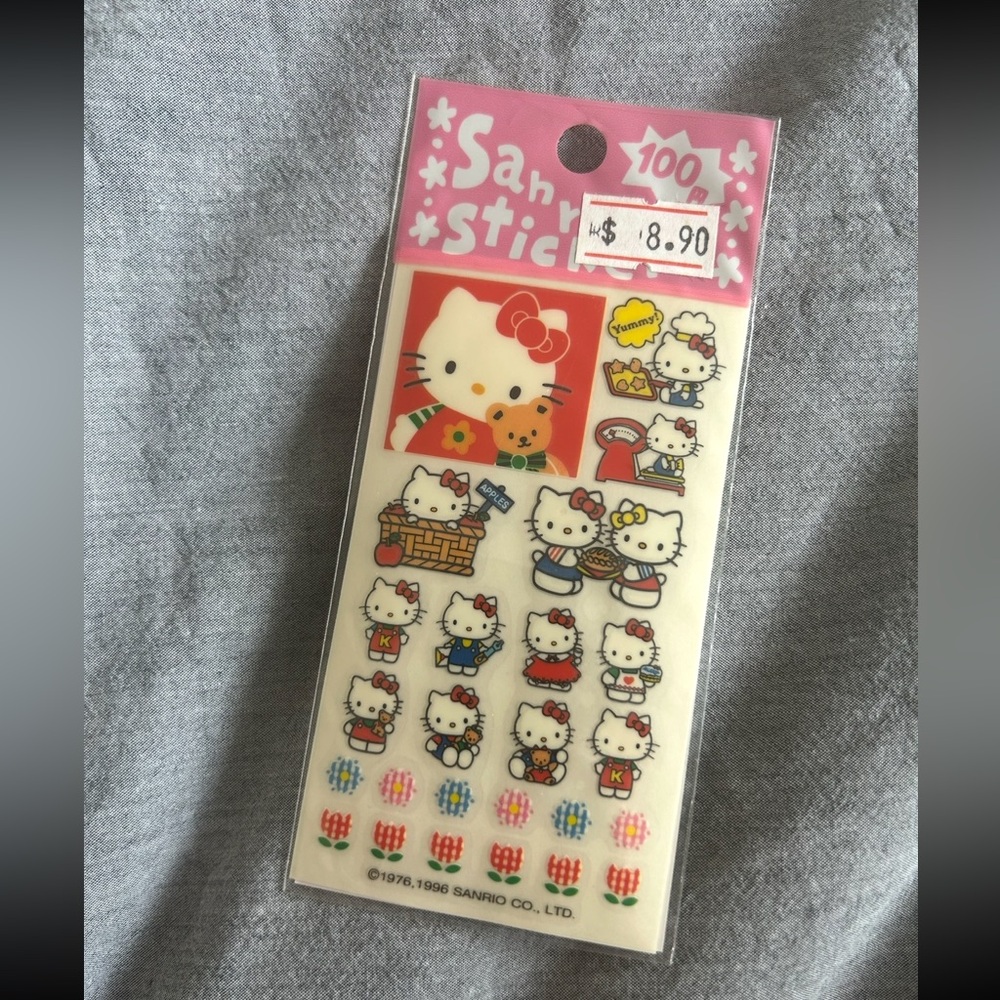 ✨ 1996 Sanrio Hello Kitty Mini Stickers – Sealed – Rare Retro Japan Import